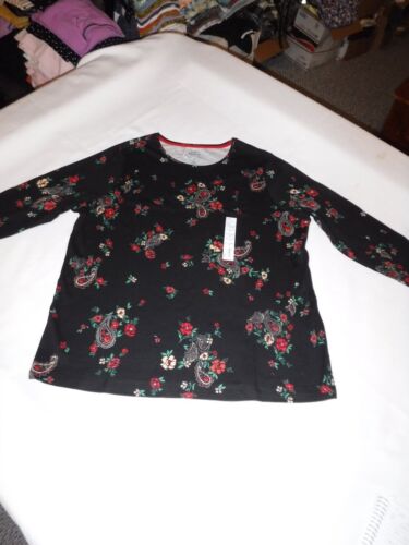 Size Plus Long Sleeve Women's T-Shirts,4X,3X,2X,1X, Croft & Barrow ,100% cotton - Picture 35 of 306