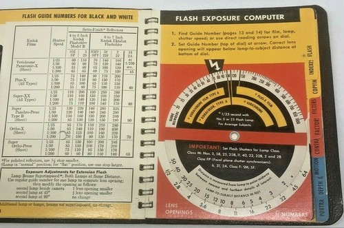 VINTAGE KODAK MASTER PHOTOGUIDE 32 PAGE INFO BOOKLET WITH COMPUTER AND CHARTS - Picture 5 of 7