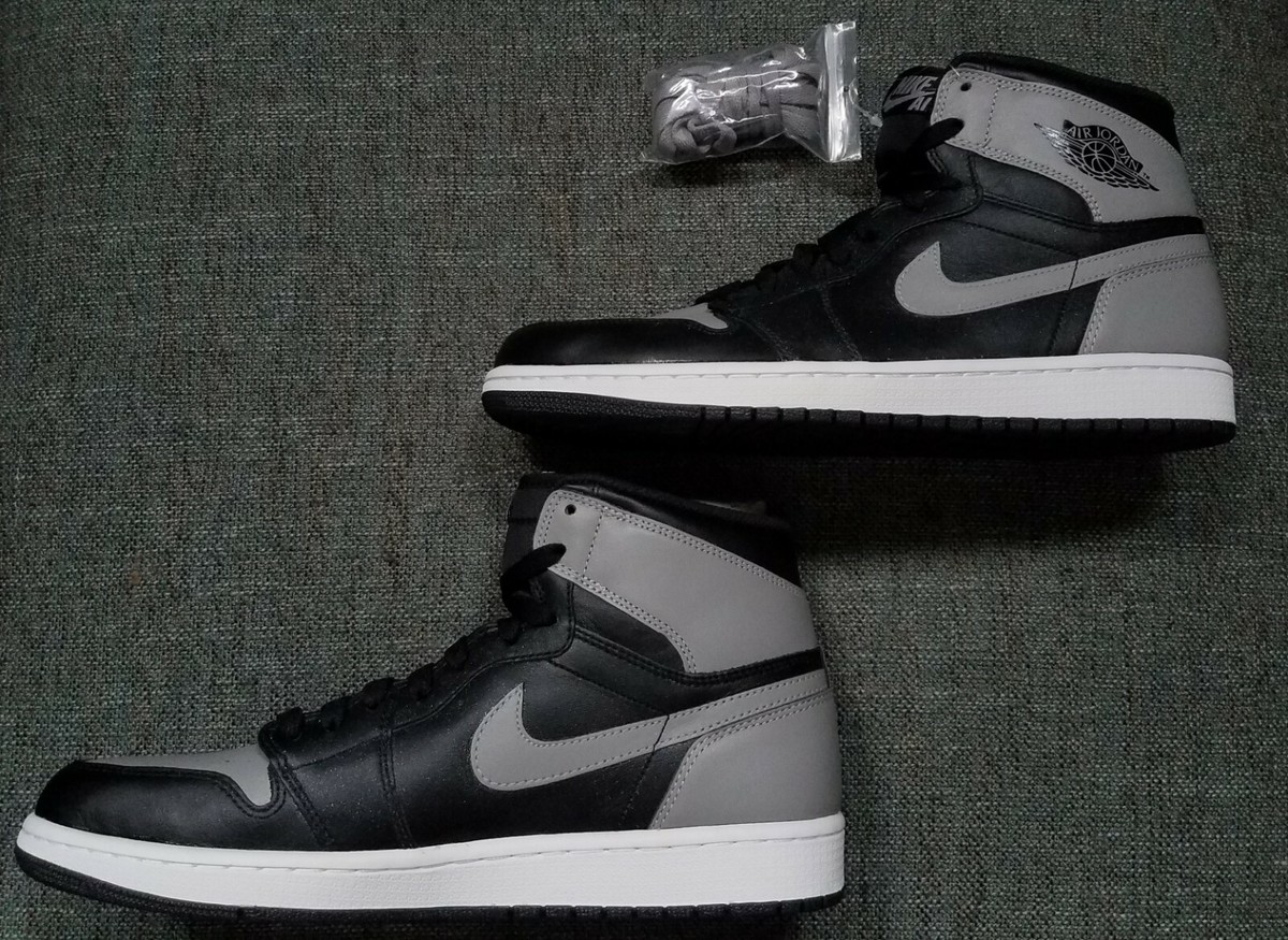 Nike Air Jordan 1 Retro High OG Shadow Grey 2013 US Size