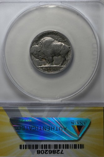 1919  .05   ANACS   F 12 FS-401 2 FEATHERS   Buffalo Nickel, Indian Nickel - Picture 2 of 2