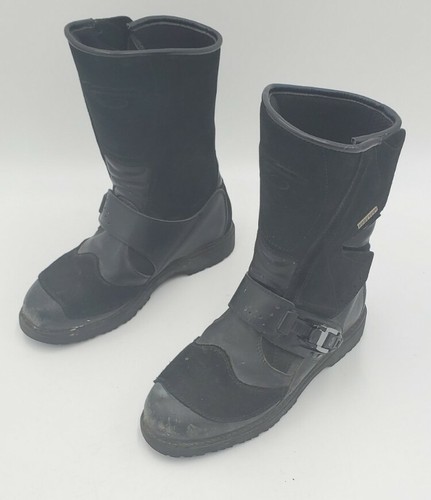 Sidi Canyon Gore-Tex Black Suede Leather Moto Boots Men's Size 7.5 US 41 EU - Picture 2 of 12