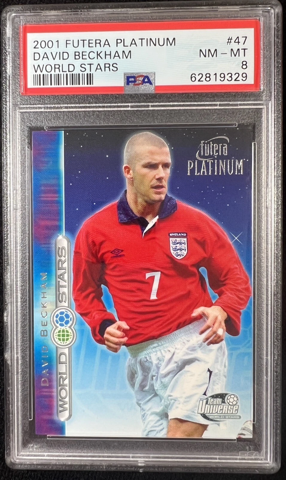 David Beckham trading card