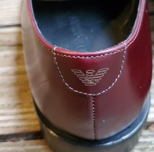 Emporio Armani Derby Shoes Men’s 8.5 Made In Italy Style X4C350 - Picture 8 of 12