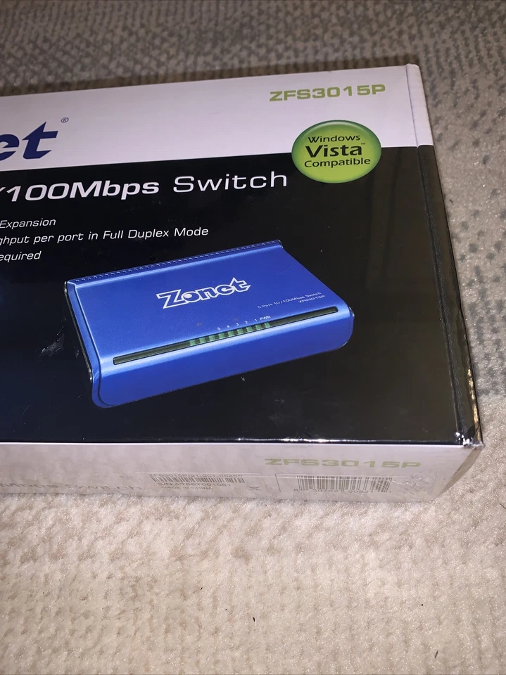 Zonet 5 ports 10/100Mbps Switching Ethernet Hub ZFS3015P , Auto-MDIX, Switch - Image 4 of 4