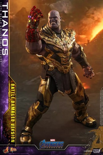 IN STOCK NEW Hot Toys MMS564 Avengers Endgame Thanos Battle Damaged Ver Figure - Picture 2 of 9