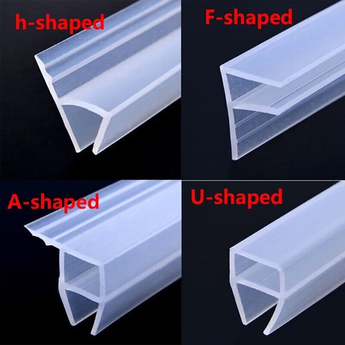1M F/H/U Shape Seal Strip Screen Door Bathroom Shower Water Silicone 6-12mm - Picture 2 of 6