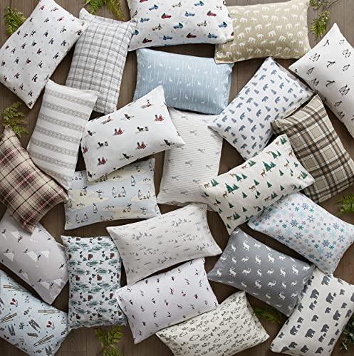 Eddie Bauer - Queen Sheets, Cotton Flannel Bedding Set, Brushed For Extra - Picture 10 of 12