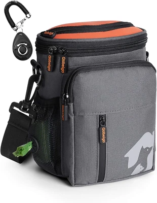 GOBEIGO Futtertasche Leckerlibeutel Futterbeutel Hundefutterbeutel mit Gürtel Gassi