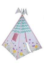 Pacific Play Tent Wild Flowers TEEPEE FLORAL GIRLS PINK --NO POLES - COVER ONLY