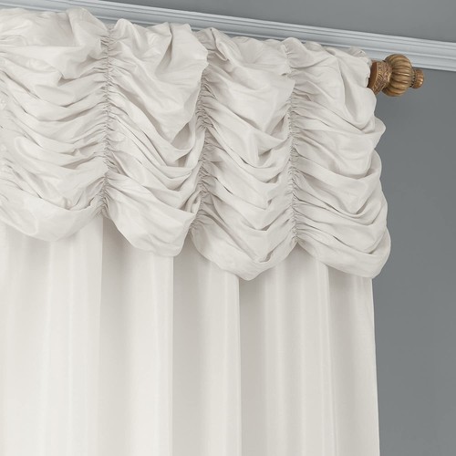 HPD HALF PRICE DRAPES Ruched Faux Dupioni Silk Curtains for Living Room 50 X 108 - Picture 3 of 9