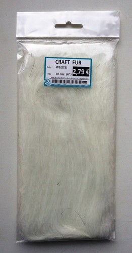 HANDWERKLICHE PELZ langer Stapel haarige Fliegenbindung Materialien Menge 1 oder 3 Farben Stapel 10 cm 4" - Bild 10 von 11