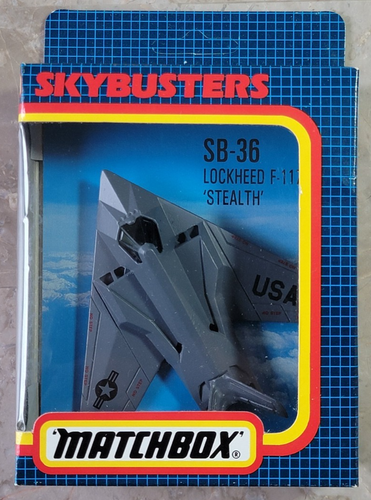 VINTAGE 1989 MATCHBOX SKYBUSTERS SB-36 LOCKHEED F-117A NIGHTHAWK USAF STEALTH