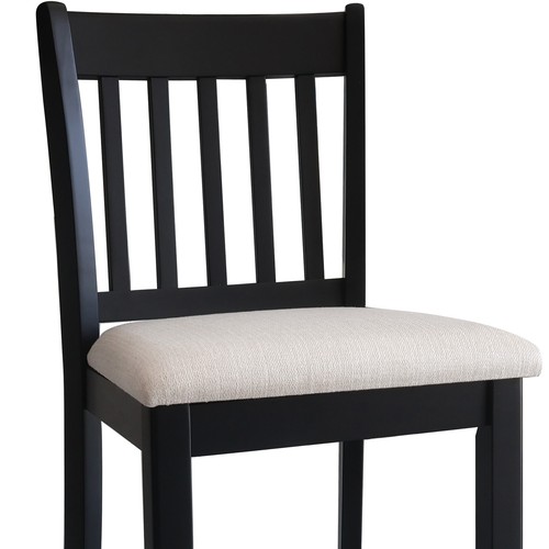 Set of 2 Dining Counter Height Chairs Rustic Backrest With Foot Support - Picture 8 of 10