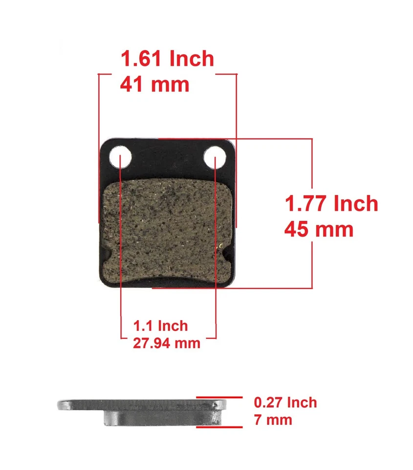 Pastillas de freno traseras Husqvarna WXC350 WXC360 1993 1994/WXE350 1994/WMX350 1992 Foto 2 de 4