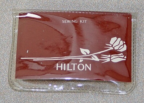 Vintage Hilton Hotel Advertisement Needle & Thread Sewing Kit - Picture 3 of 6