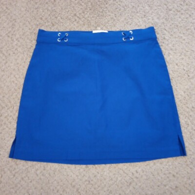 Rafaella Skort Small Short Blue A-Line Pull On