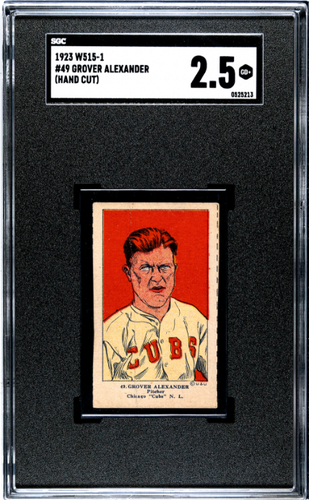 1923 W515-1 49 Grover Alexander - SGC 2.5 HOF HIGH END