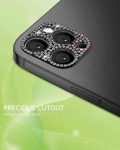 Bling Diamond Camera Lens Protector Sticker Case For iPhone 15 16 Pro Max 13 11 - Picture 23 of 36