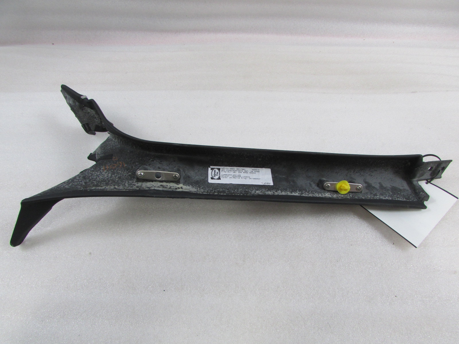 Ferrari 458 Italia, RH, Right A-Pillar Trim Panel, Black, Used, P/N 82744200