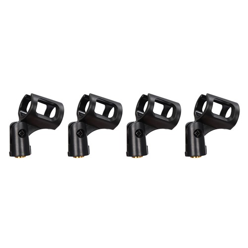4 Pezzi Clip Microfono Universale 180° Supporto Morsetto per Supporto Microfono Cablato/Wireless - Foto 10 di 19