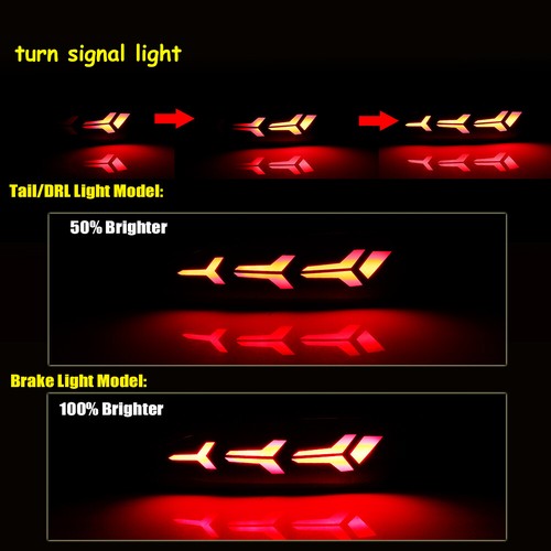 3 IN 1 Rear Tail Fog light w/Sequential Turn Signal LED For 2012-2014 Ford Focus - Picture 6 of 11