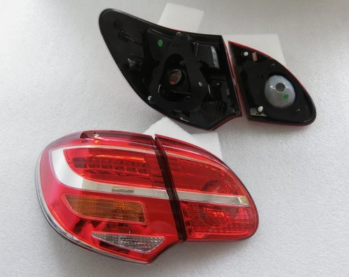 Luces traseras LED lámpara roja/transparente + bases de cubierta para Toyota Corolla ZRE120 2003~08 - Imagen 4 de 8