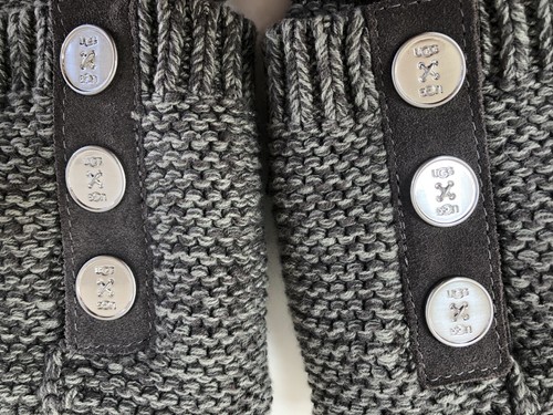 New UGG Australia Purl Cardy Knit Winter Boots UGGPURE Womens's US 5 EU 36 Gray - Picture 6 of 18