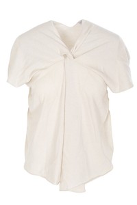 Einfarbig Brunello M Damen It Cucinelli Creme Baumwolle Top Z0ZrRq