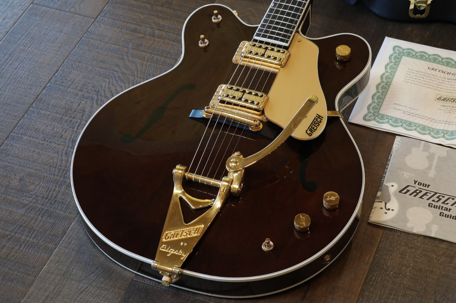Gretsch G6122 1962 Country Classic Walnut Stain w/ Belly Rest + COA OHSC - Picture 2 of 22