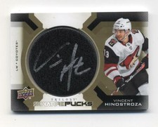 2019-20 Upper Deck Trilogy Signature Pucks Vincent Hindstroza Autograph 