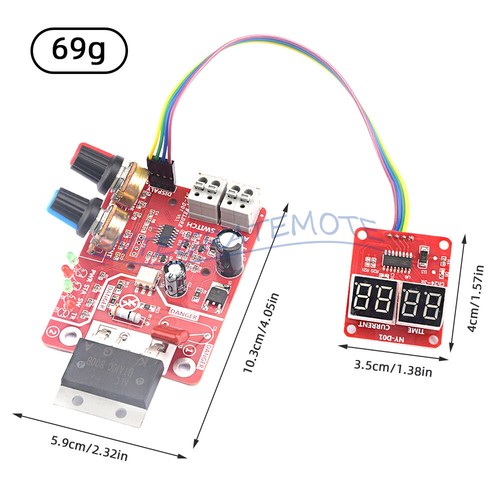 NY-D01 40A 100A Soldador de punto de pulso Placa de control de corriente de tiempo Transformador de potencia - Imagen 33 de 41