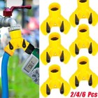 2-6 Garden Hose Splitter Heavy-Duty Y Valve Female 2 Way 3/4" Tap Hose Connector