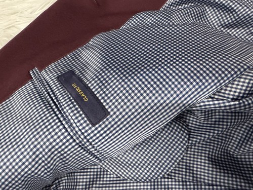 Stafford Blazer Mens 48L Burgundy Gold Shield Buttons Classic Career 100% Wool - Picture 6 of 11