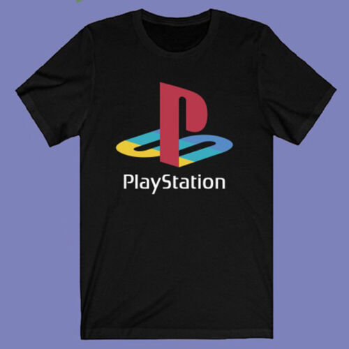 Playstation Play Station Classic Logo Men's Black T-shirt Size S-3XL - Afbeelding 1 van 1