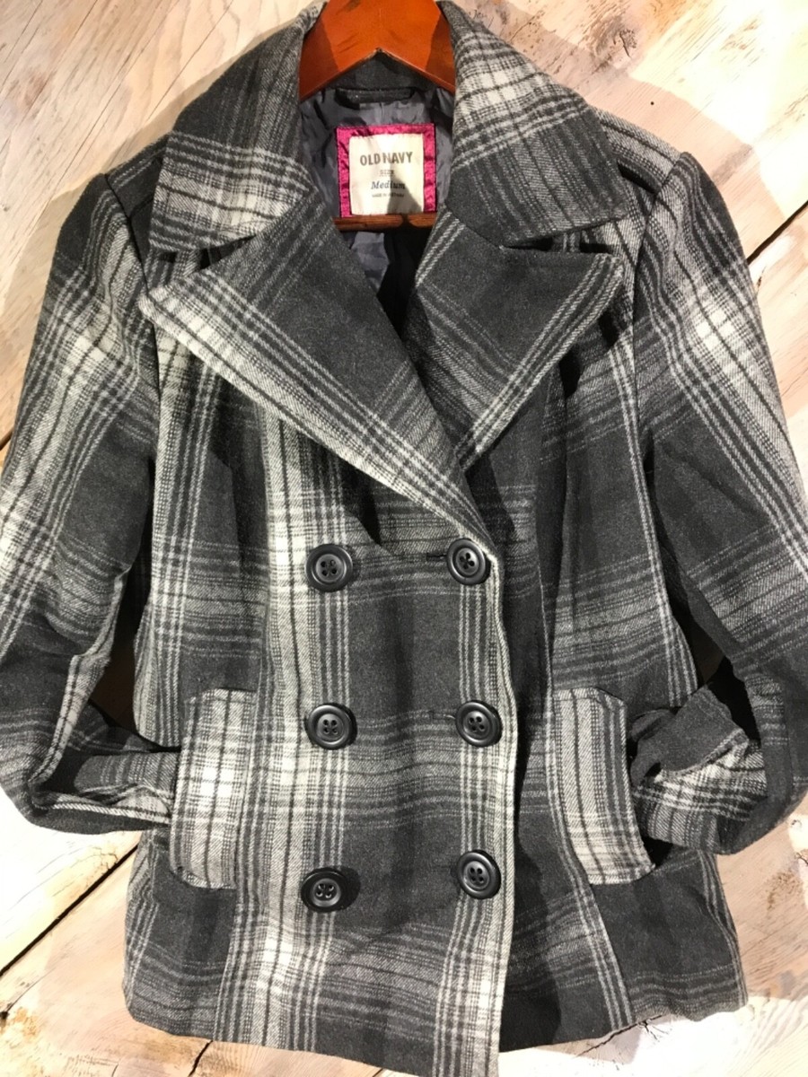 Old navy hotsell grey peacoat