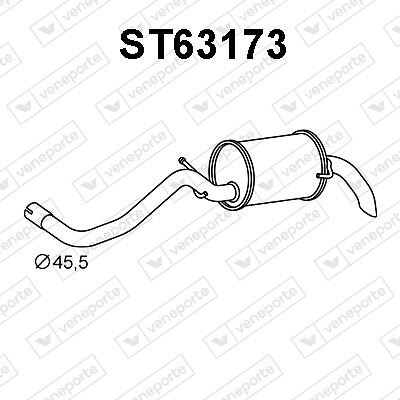 Silencieux arrière VW Lupo 1.4 16V contre la rouille pour réparer un pot percé