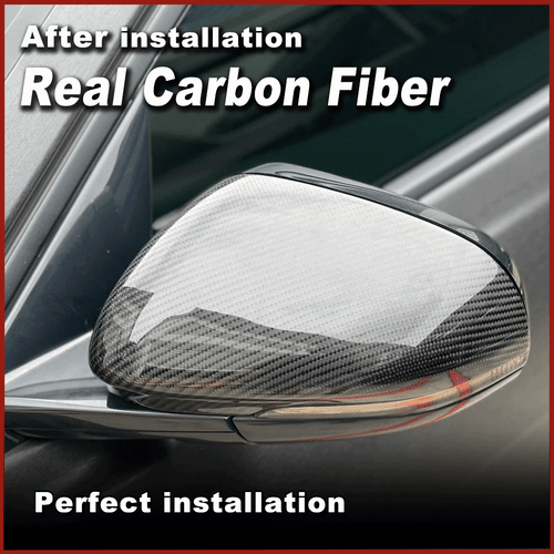 RREAL CARBON Auto Side View Mirror Covers Cap for 2013-2016 Jaguar F-Type Add on - Bild 4 von 8