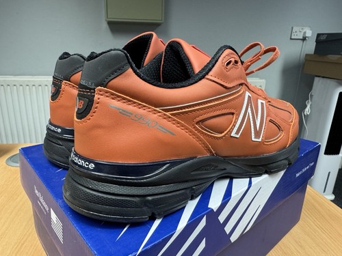 New Balance 990v4 Made In USA Regno Unito 12,5 Mogano - Foto 4 di 9