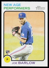 2022 Topps Heritage Joe Barlow #NAP-24 BASEBALL Texas Rangers New Age Performers