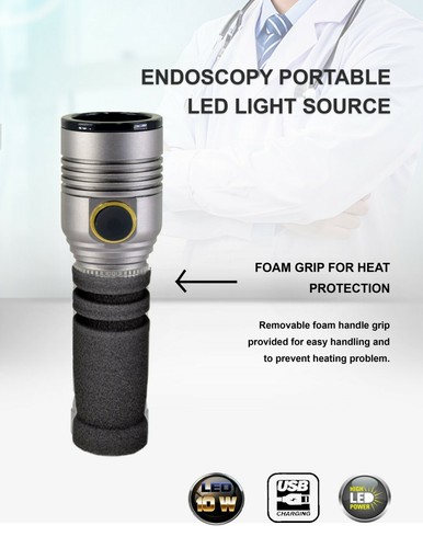 Portable Cold Led Light Source ENT Endoscopy Medical 10W Rigid Endoscope Camera - Picture 7 of 12