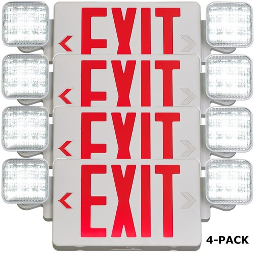Combo de salida/emergencia LED, doble cara, combo de luces para negocios, luces LED - Imagen 18 de 20