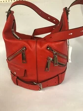 Marc Jacobs The Sling Red Moto Leather Duffle Bag