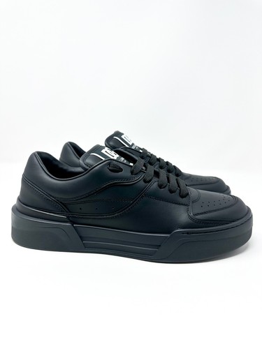 Dolce & Gabbana Men's New Roma Lace Up Low Top Sneakers Black 7 US / 40 EU $750