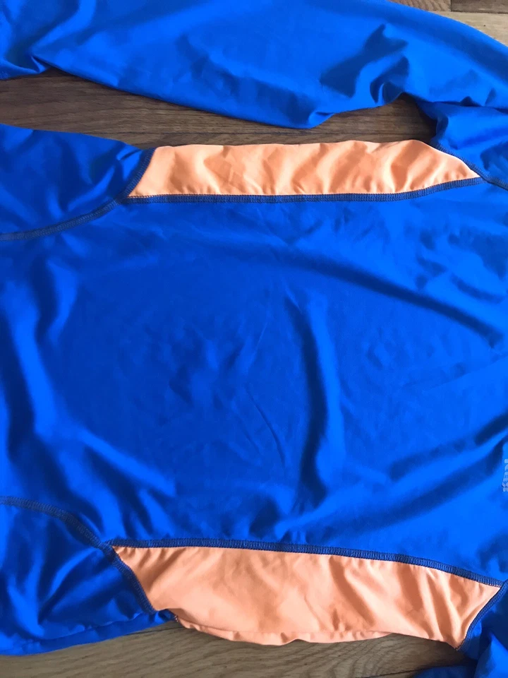 Camisa Reebok Mujer Mediana M Azul Pullover Rendimiento Atético Correr Gimnasio Foto 3 de 4