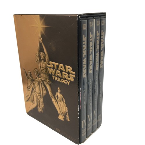 Star Wars Trilogy DVD 4 Disc Set - Foto 1 di 12