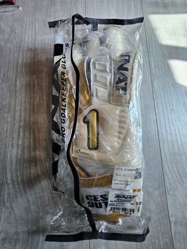 💥Nuovo GUANTO CALCIO RINAT EGOTIKO Quantum Pro taglia 10 portiere futbol bianco/oro - Foto 3 di 5