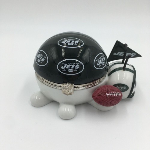 New York JETS NFL Porzellan Marienkäfer Schmuck Spieluhr & Mini Becher - Bild 6 von 12