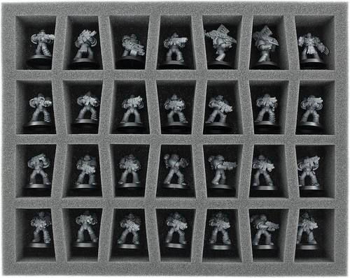 Premium Aufbewahrungsbox für große Miniaturen - 28 Fächer Schaumstoff Organizer - Bild 7 von 8