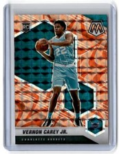 2020-21 Panini Mosaic #242 Vernon Carey Jr. Mosaic Reactive Orange RC