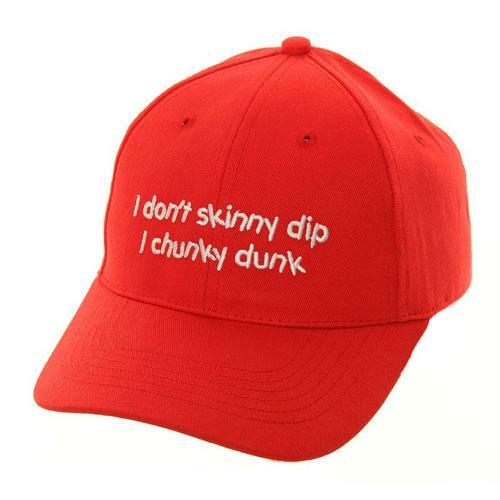 Neuheit Baseballkappen ""I Don't Skinny Dip I Chunky Dunk, ideales Geschenk - Bild 1 von 1
